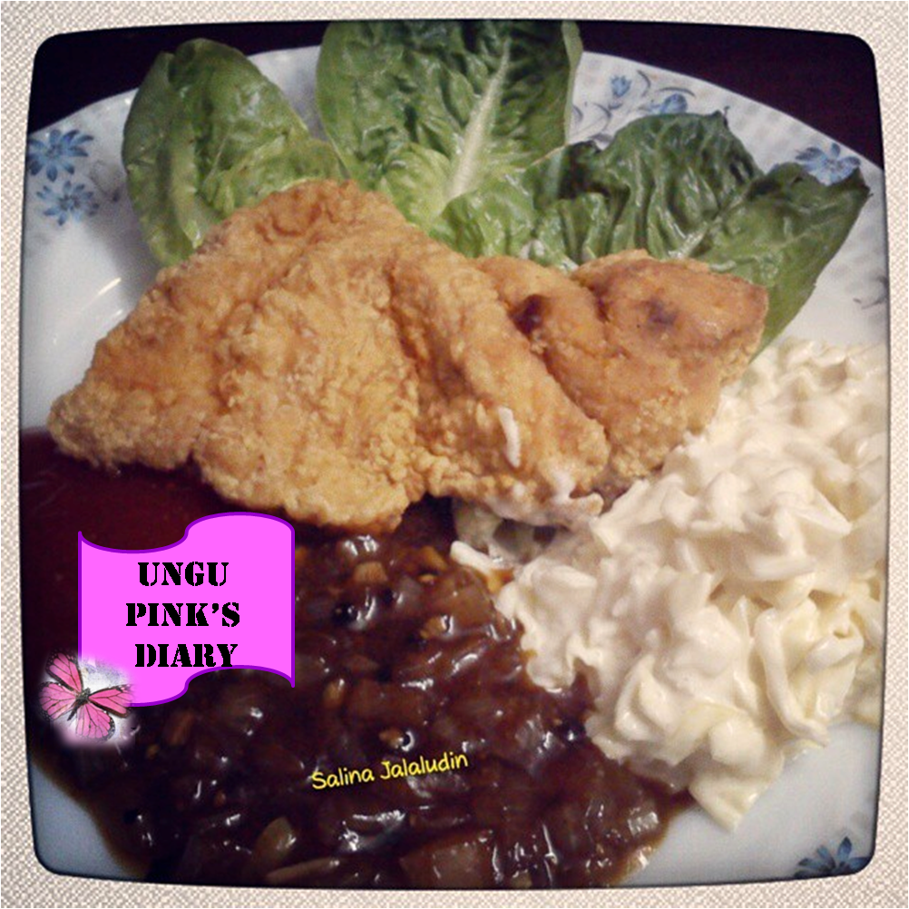 Ungu Pink's Diary: Resipi Chicken Chop Lada Hitam