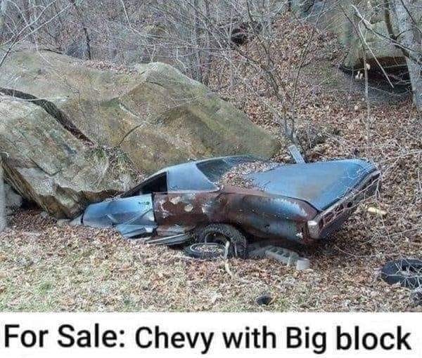 For sale, Chevy with big block..