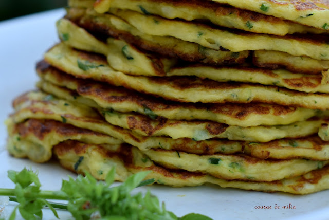 Mis tortitas de calabacín y mozzarella