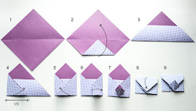 cara membuat origami amplop yang unik