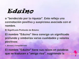 significado del nombre Eduino