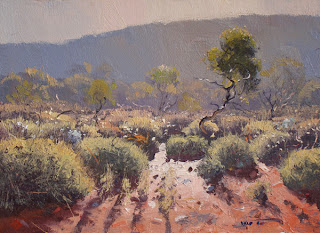 Warwick Fuller painting - Spinifex in Morning Light