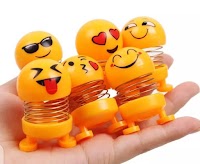 Head Shakers Emoji Bobbleheads For Cars - Cool Set of Shaking Head Toys For Car, Home or Office, Featuring Hilarious Emoji Doll Bobble Heads, 2 Sizes, Cute and funny dashboard decoration (6 pc Box)