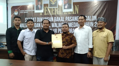 KPU Medan Nyatakan Tiga Paslon Wali Kota dan Wakil Wali Kota Medan Penuhi Syarat