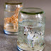 How to Make Glitter Snow Globes From Mason Jars