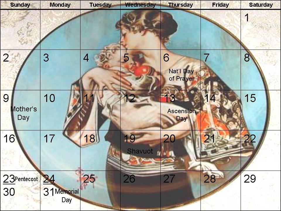 may 2010 calendar. May, 2010