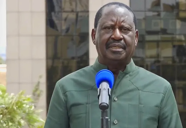 Raila Odinga, the head of the Azimio la Umoja-One Kenya alliance