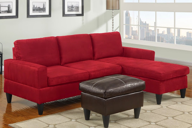 Small Red Sectional Sofa