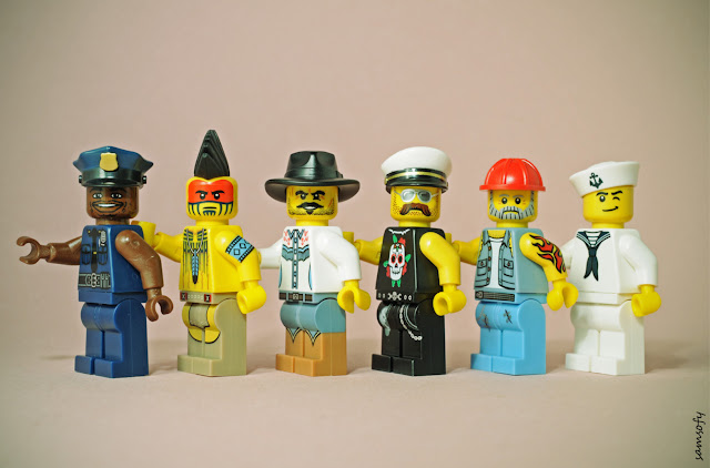 Samsofy, Legographie, Legografía, Village People