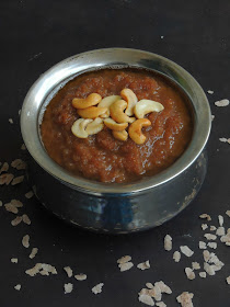 Red rice flakes & Coconut Sweet Pongal, Aval Sakkarai Pongal