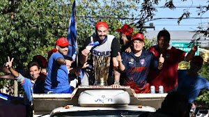 Multitudinaria caravana de Quimsa para festejar el título de la Basketball Champions League.