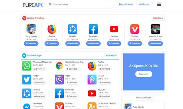 Pure APK Blogger Template