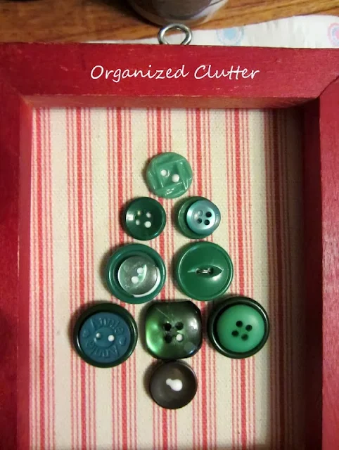 Repurposed Christmas Ornaments Made from Frames www.organizedclutterqueen.blogspot.com