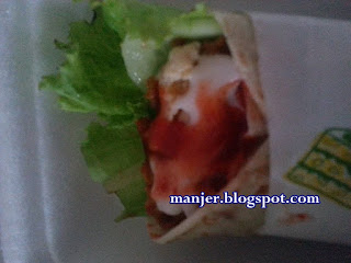 ayam goreng wrap