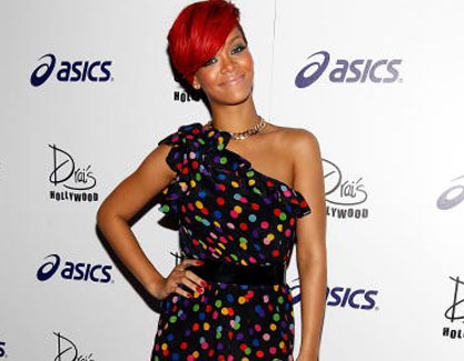 Red Hair Long Bob. 2011 Rihanna Red Hair Long