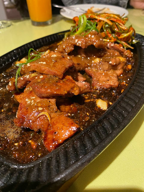 KOREA: Beef bulgogi with cabbage kimchi