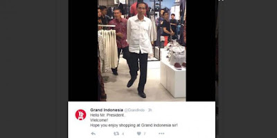 Presiden Jokowi Jalan-jalan