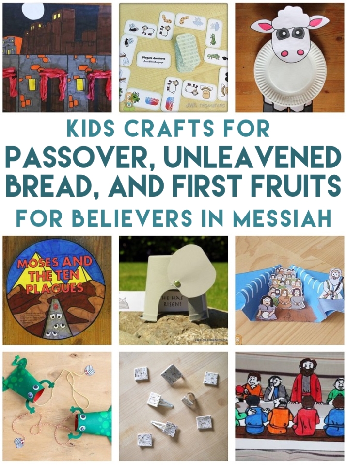 Kids crafts for the Biblical holidays of Passover, Unleavened Bread, and First Fruits | Land of Honey