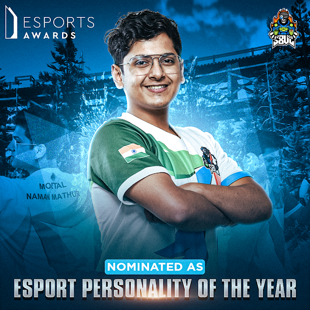 S8UL co-founder Naman Mathur aka Mortal has been nominated for ‘Esports Personality of the Year