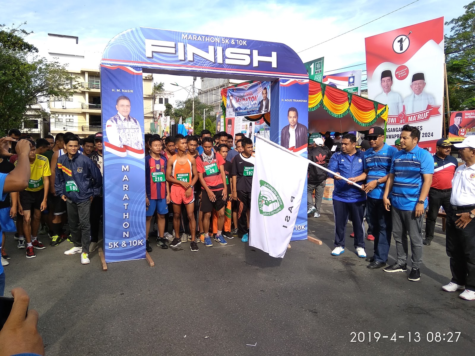 Lomba Marathon di Inhil Diikuti Ratusan Peserta