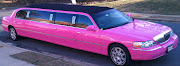 The Limo Lady has added a PINK Limousine to her fleet! (pink limousine )