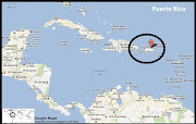 Mapa de Puerto Rico en Centroamérica y El Caribe, Google Maps