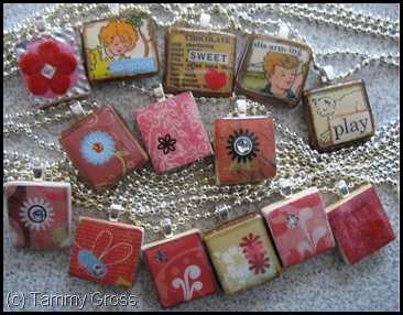 Scrabble Tile Charm Necklaces
