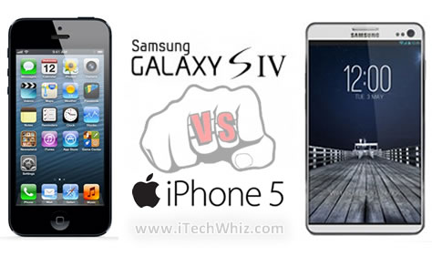 Samsung Galaxy S4 vs iPhone 5 Specs Comparison