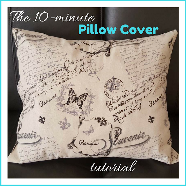 The 10-minute pillow cover tutorial