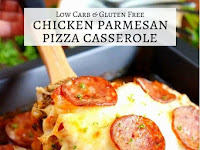 LOW CARB CHICKEN PARMESAN PIZZA CASSEROLE