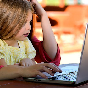 Child on laptop