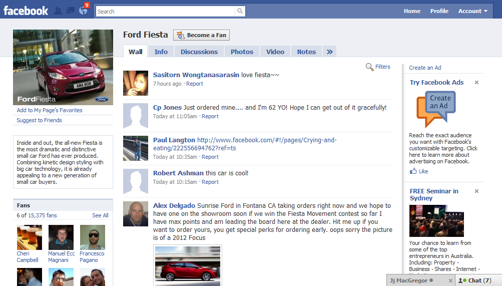 facebook website. How Ford Is Using Social Media