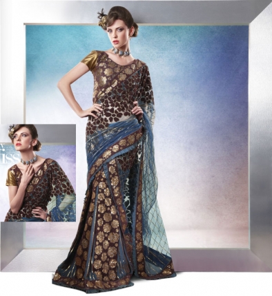 Navy Blue Wedding on Fash All Fash  Lehenga Sarees For Girls