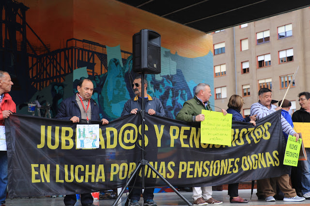 concentración jubilados y pensionistas por las pensiones