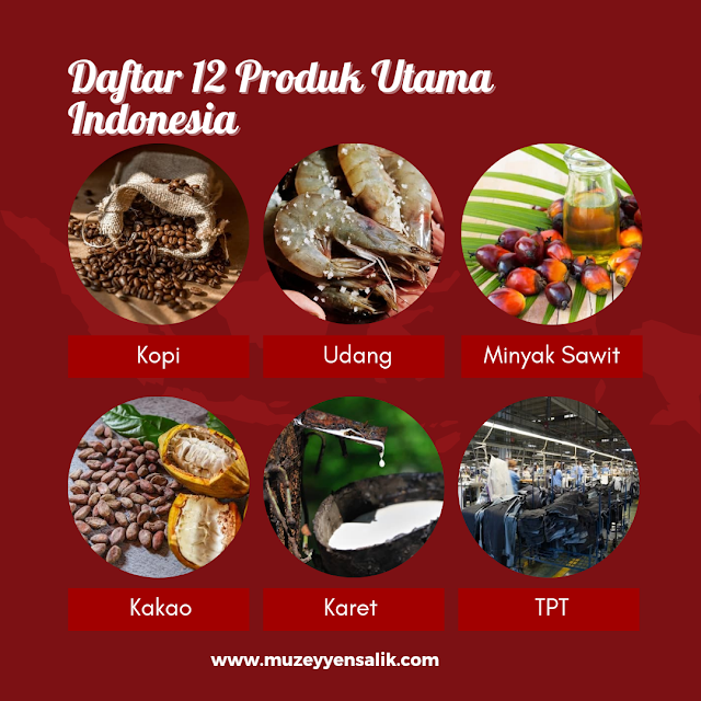 Daftar 12 Produk Utama Indonesia
