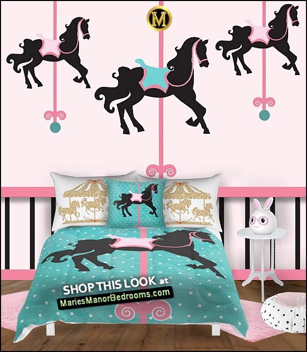 carousel horse bedroom ideas carousel bedding Carousel Horse, amusement park Comforters  carousel horse bedroom decor