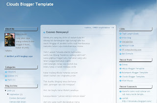 Clouds Blogger Template