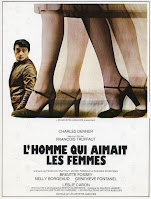 affiche du film de Truffaut Charles Denner dans L' HOMME QUI AIMAIT LES FEMMES