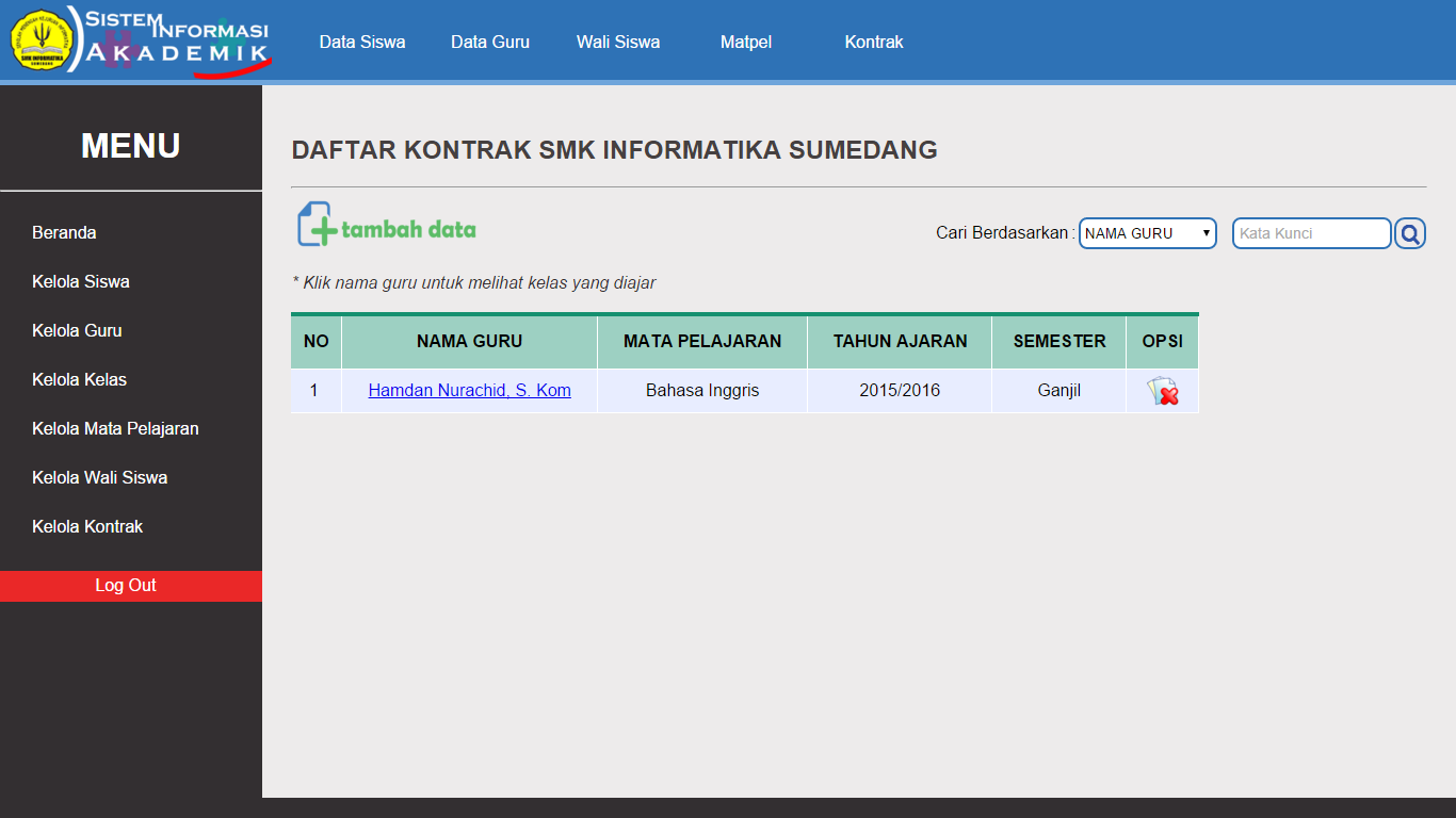 CONTOH TAMPILAN WEB PENILAIAN SISWA  nurachid.com