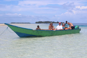 Shuttle boat between Waisai town and Seafan homestay