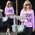 Taylor Swift llegando a estudio en Los Angeles!