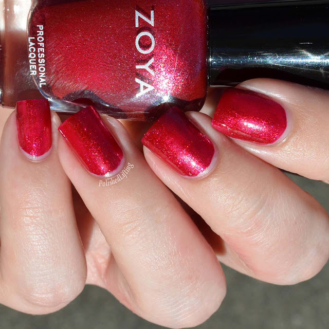 cherry metallic nail polish