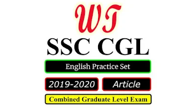 SSC CGL 2020 English Article Practice Set Free PDF Download