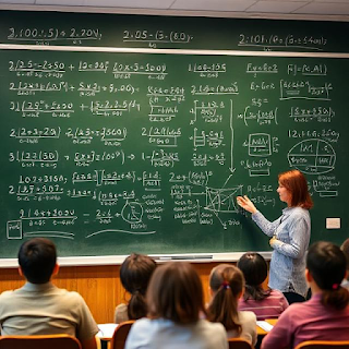 Chapter 1 math class 10 note, teacher writing on board