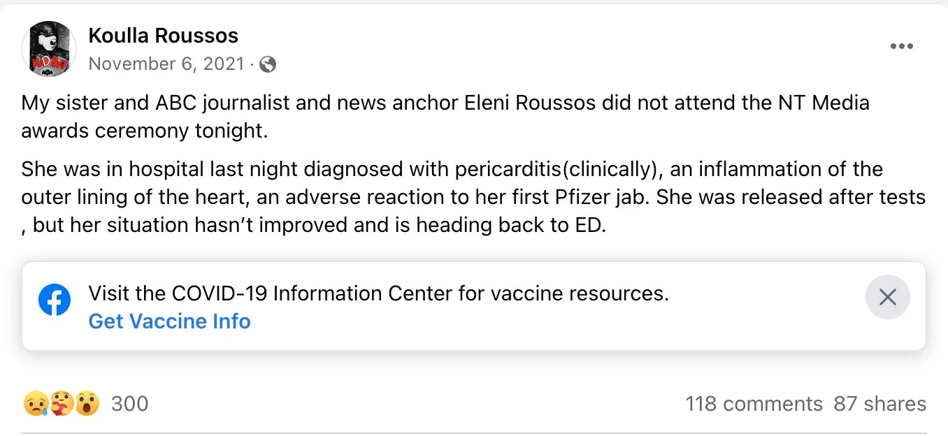 ABC News Journalist Breaks Her Silence, Reveals She Developed Heart Condition Due to Covid Vaccine