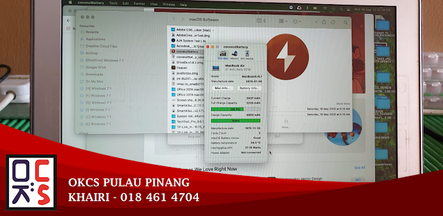 SOLVED: KEDAI REPAIR MACBOOK BALIK PULAU | MACBOOK AIR 11 A1465 BATTERY BLOATED, SUSPECT BATTERY PROB