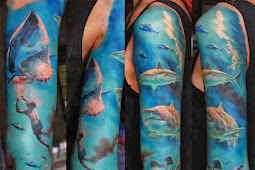 cool tattoo arm sleeves Tattoo rosen noten musik unterarm