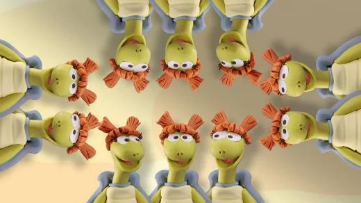 Sesame Street Episode 4276. The number of the day is 10. Ten Turtles.