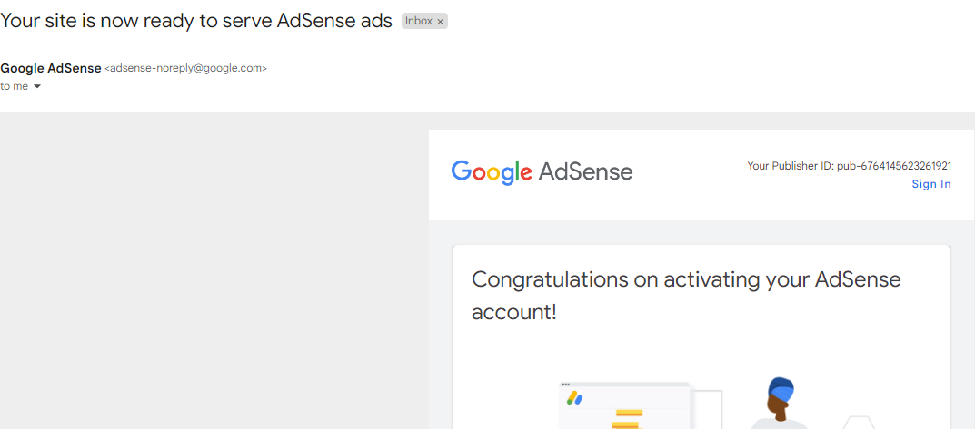 Google Adsense Activated