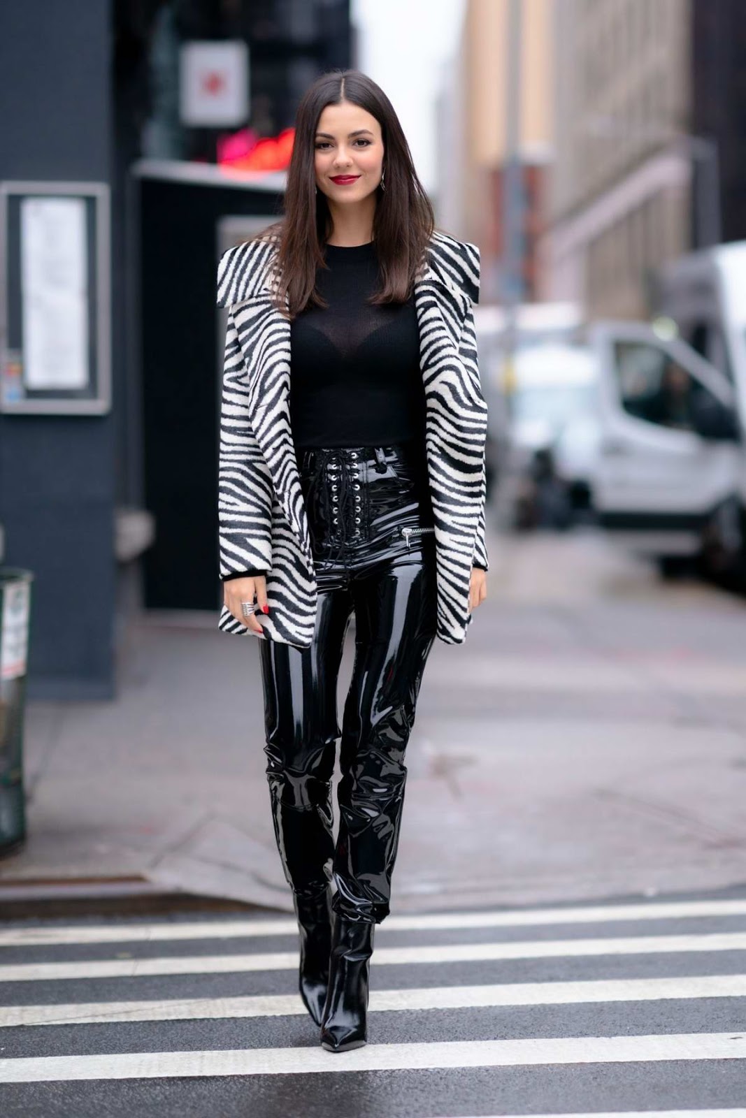 Victoria Justice female celebrity high street style fashion